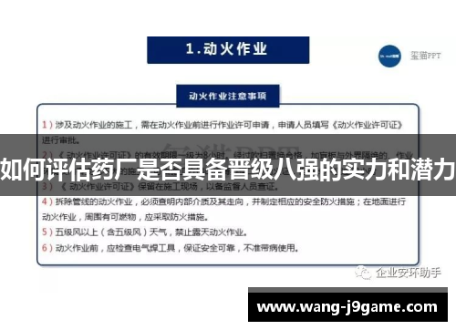 如何评估药厂是否具备晋级八强的实力和潜力